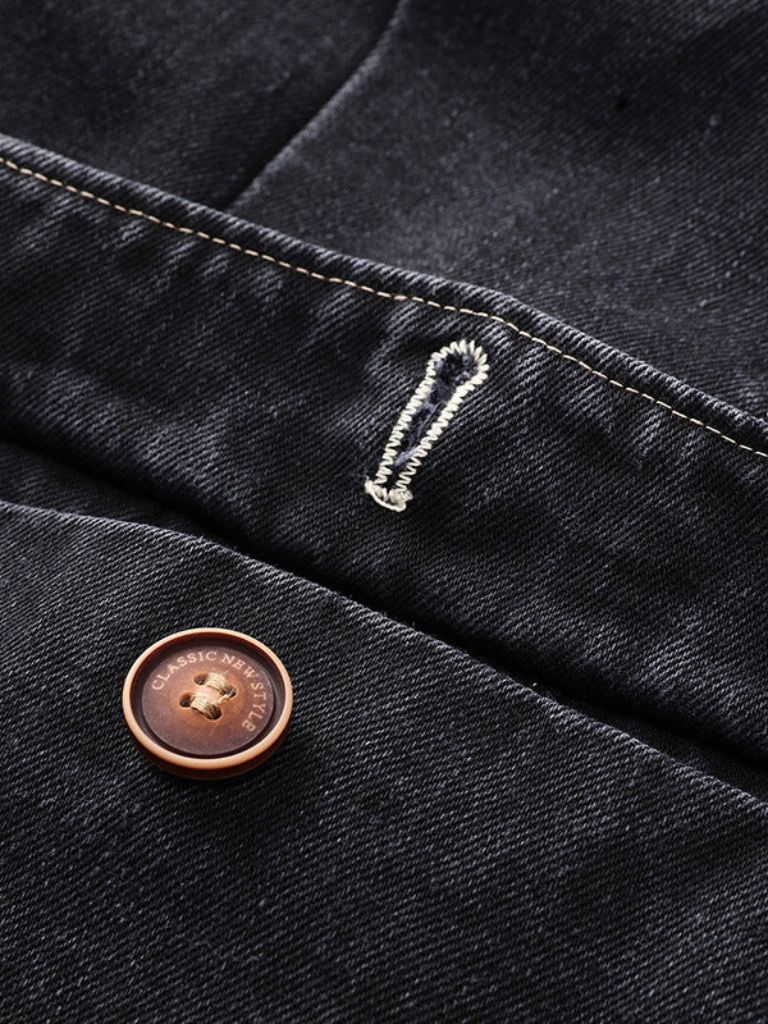 Chaqueta Blazer de Denim Covenant – Cross & Crown