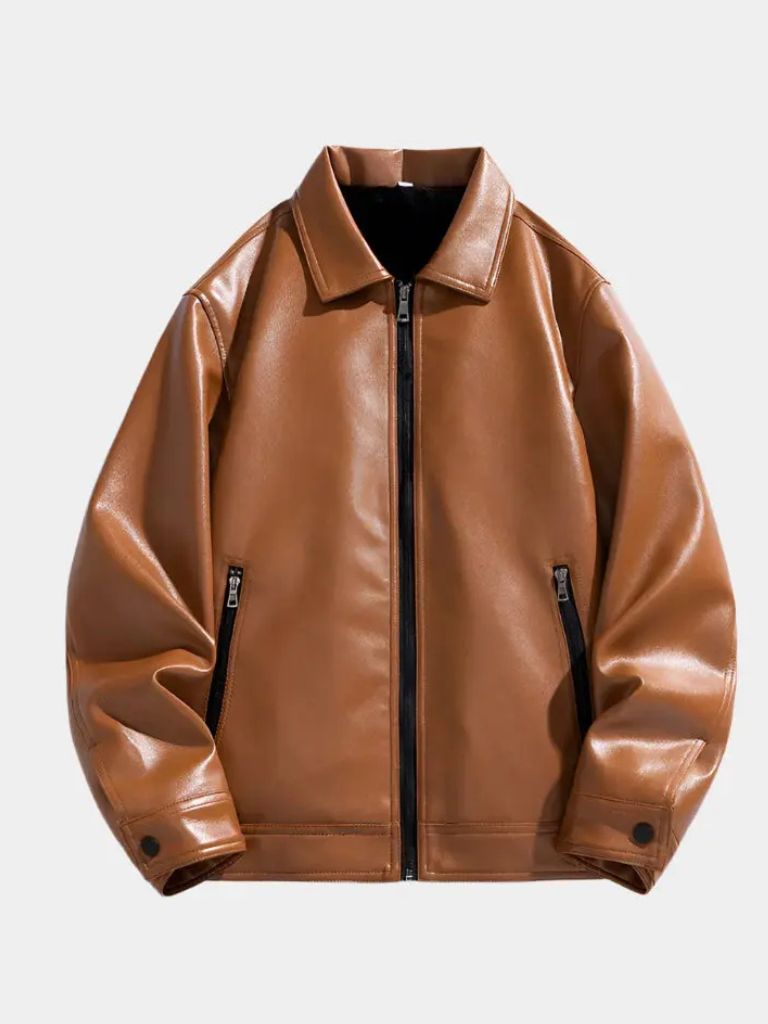 Chaqueta de Cuero Denver - Cross & Crown