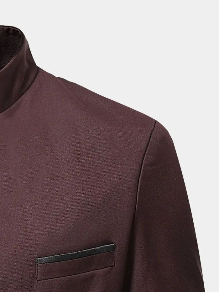 Chaqueta de Cuello Elegante - Cruz y Corona