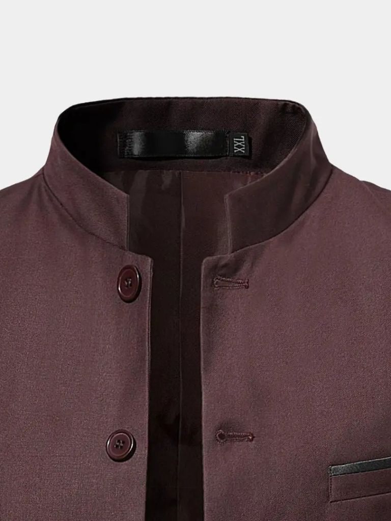 Chaqueta de Cuello Elegante - Cruz y Corona