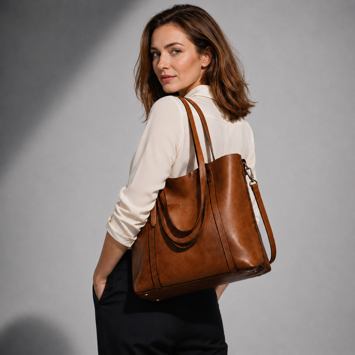 Bolso Bandolera Mujer en Piel Genuina Elegante