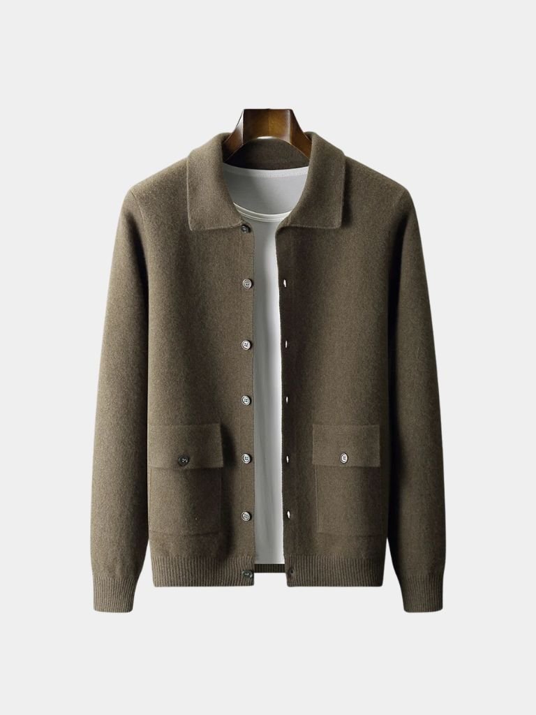 Chaqueta de Cachemira Esencial - Cross & Crown