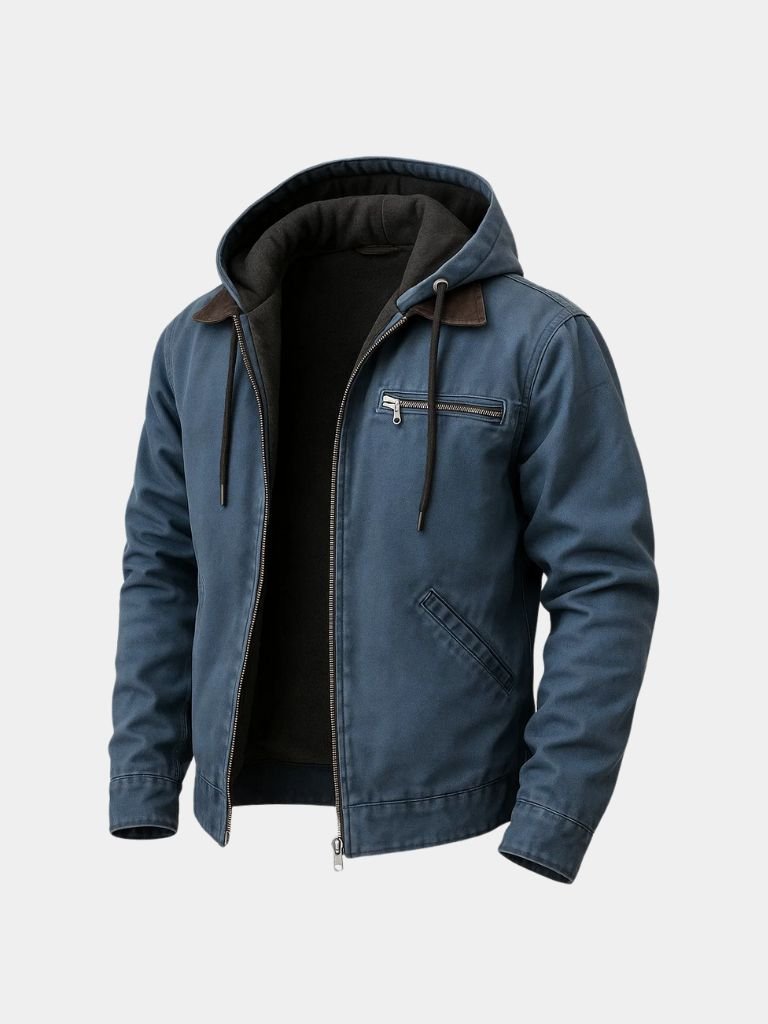 Chaqueta de Trabajo con Capucha Esencial - Cross & Crown