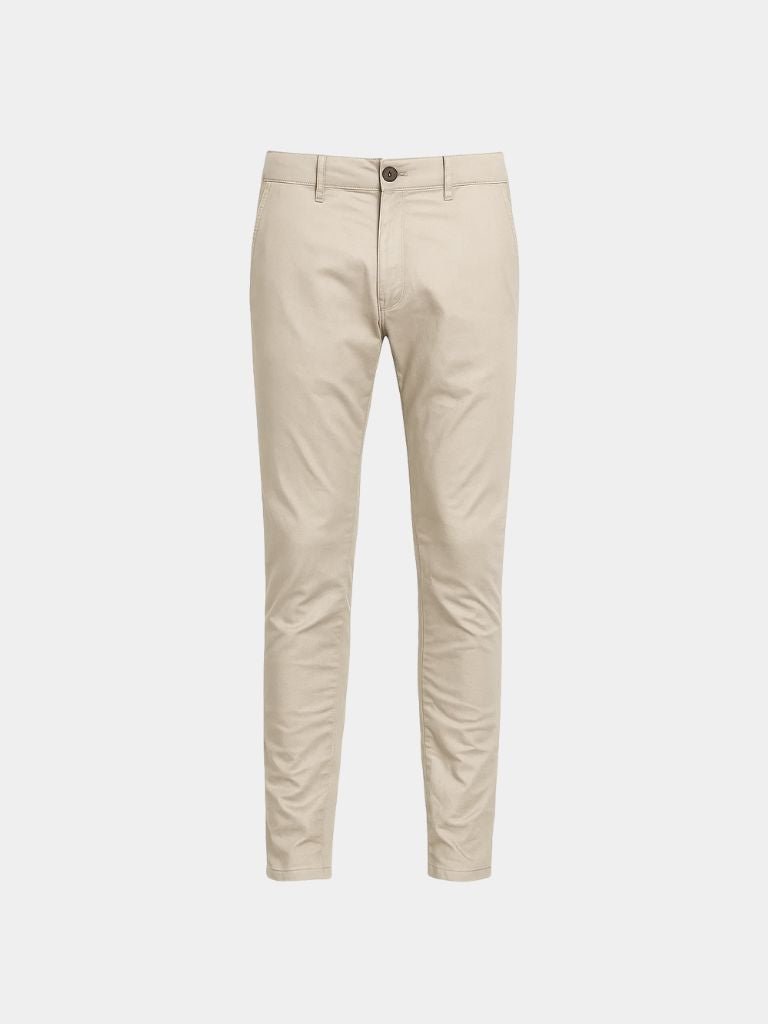 Pantalones Rectos Slim Fit Esenciales - Cross & Crown