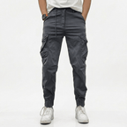 Pantalones Cargo Marino Multibolsillo