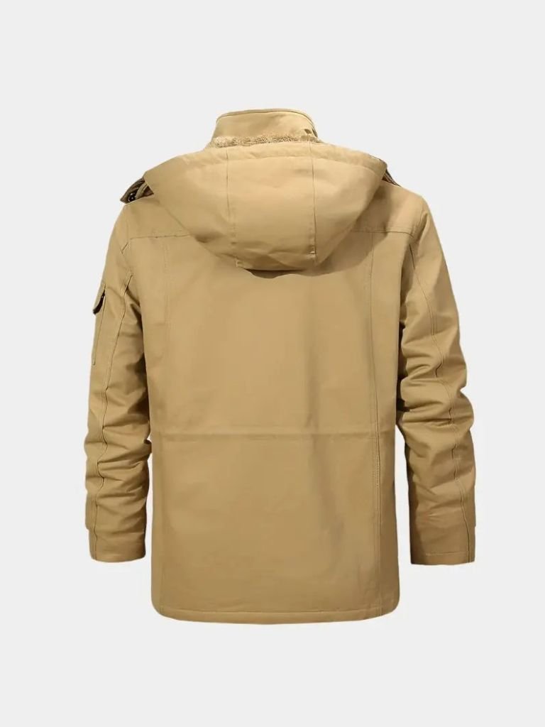 Chaqueta Bomber con Capucha de Forro Polar - Cross & Crown