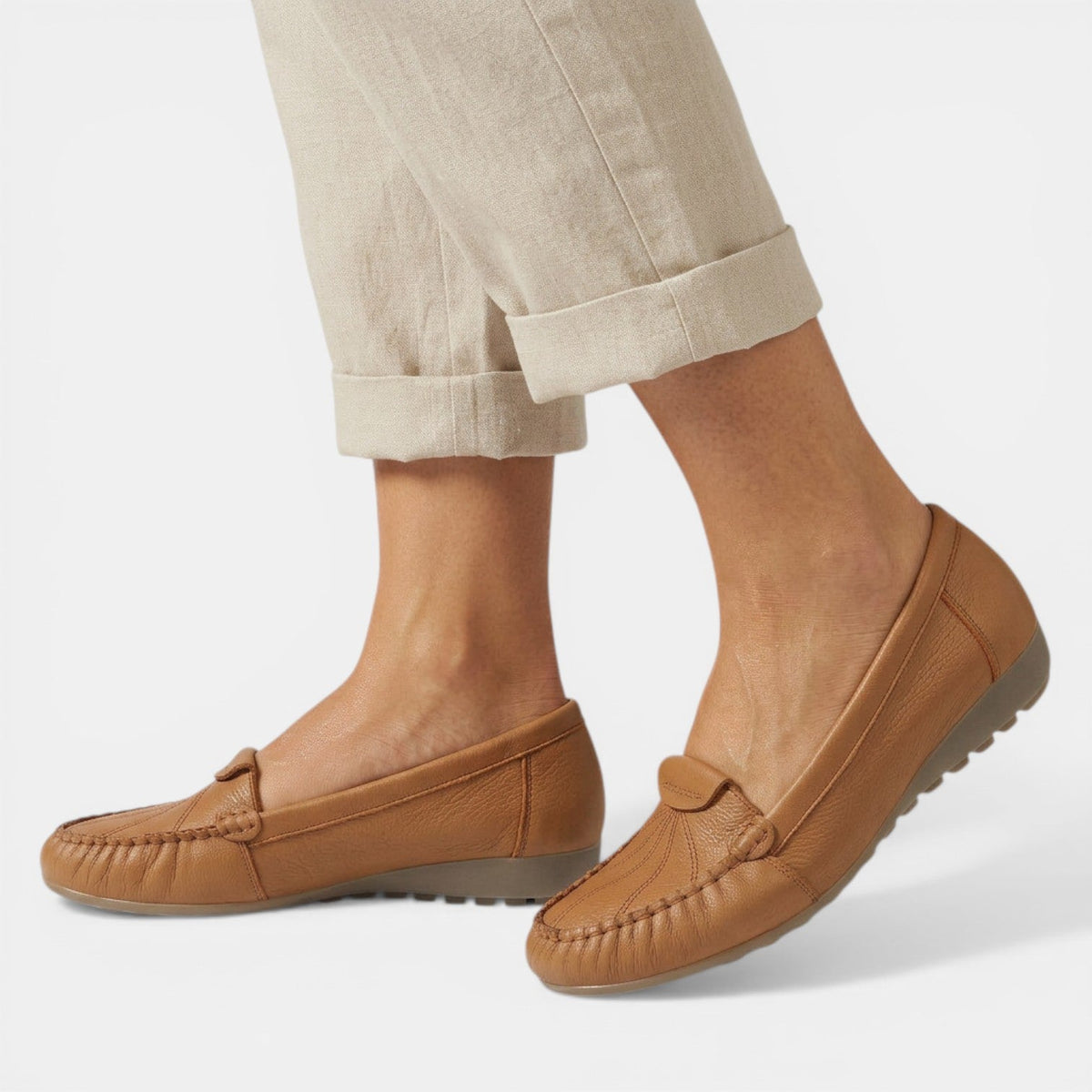 Mocasines Mujer Cuero Ortopédicos