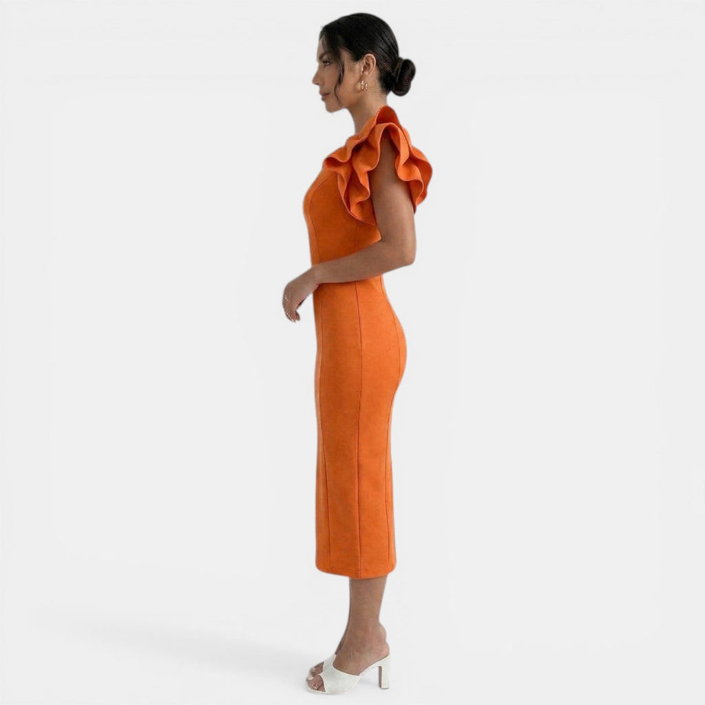 Vestido Midi Elegante Mujer
