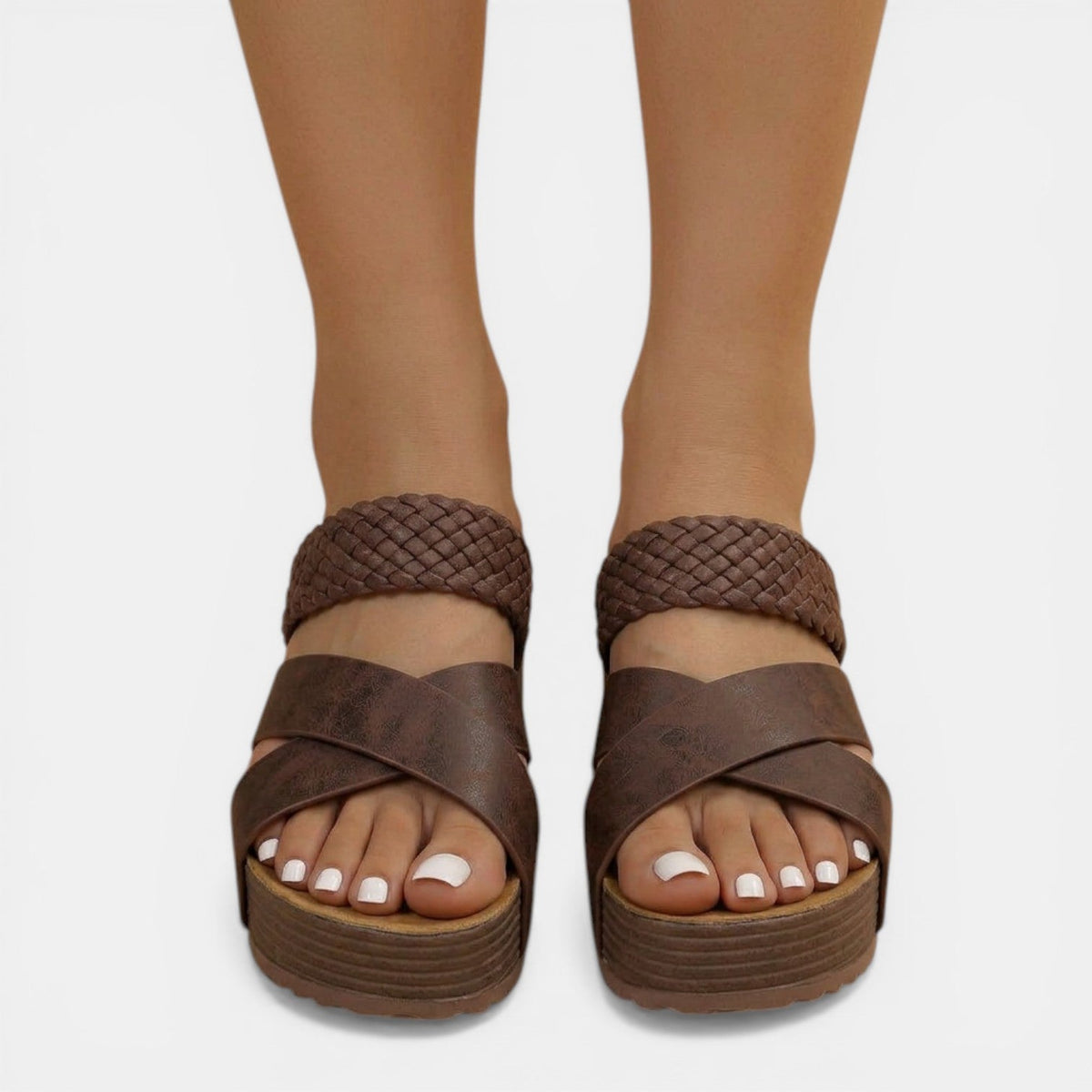 Sandalias Mujer Tiras Cruzadas