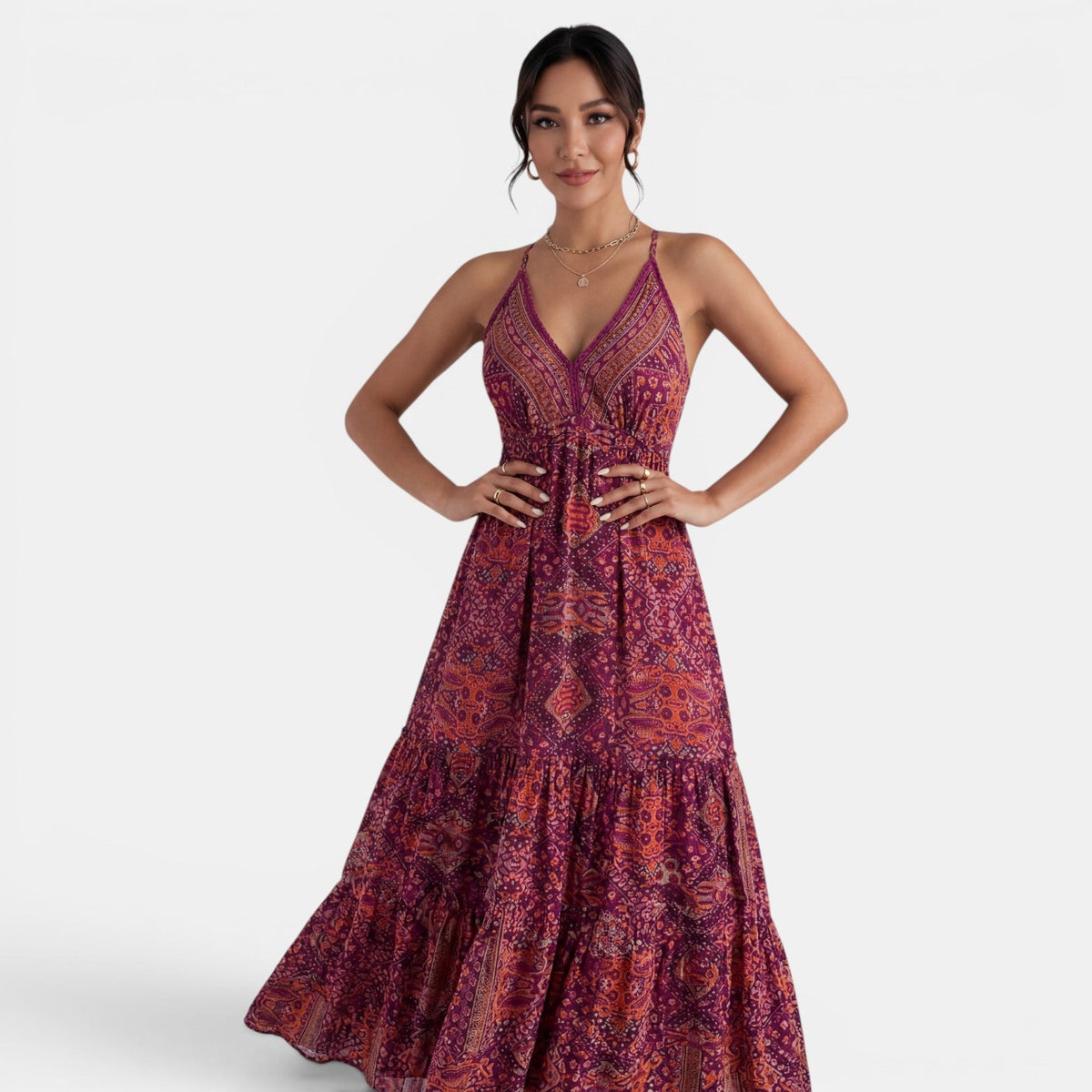 Vestido Largo Boho Mujer Tirantes Verano