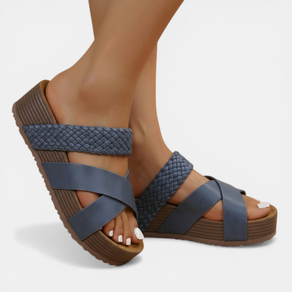 Sandalias Mujer Tiras Cruzadas