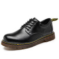 Zapatos Oxford Hombre en Piel Negra con Cordones