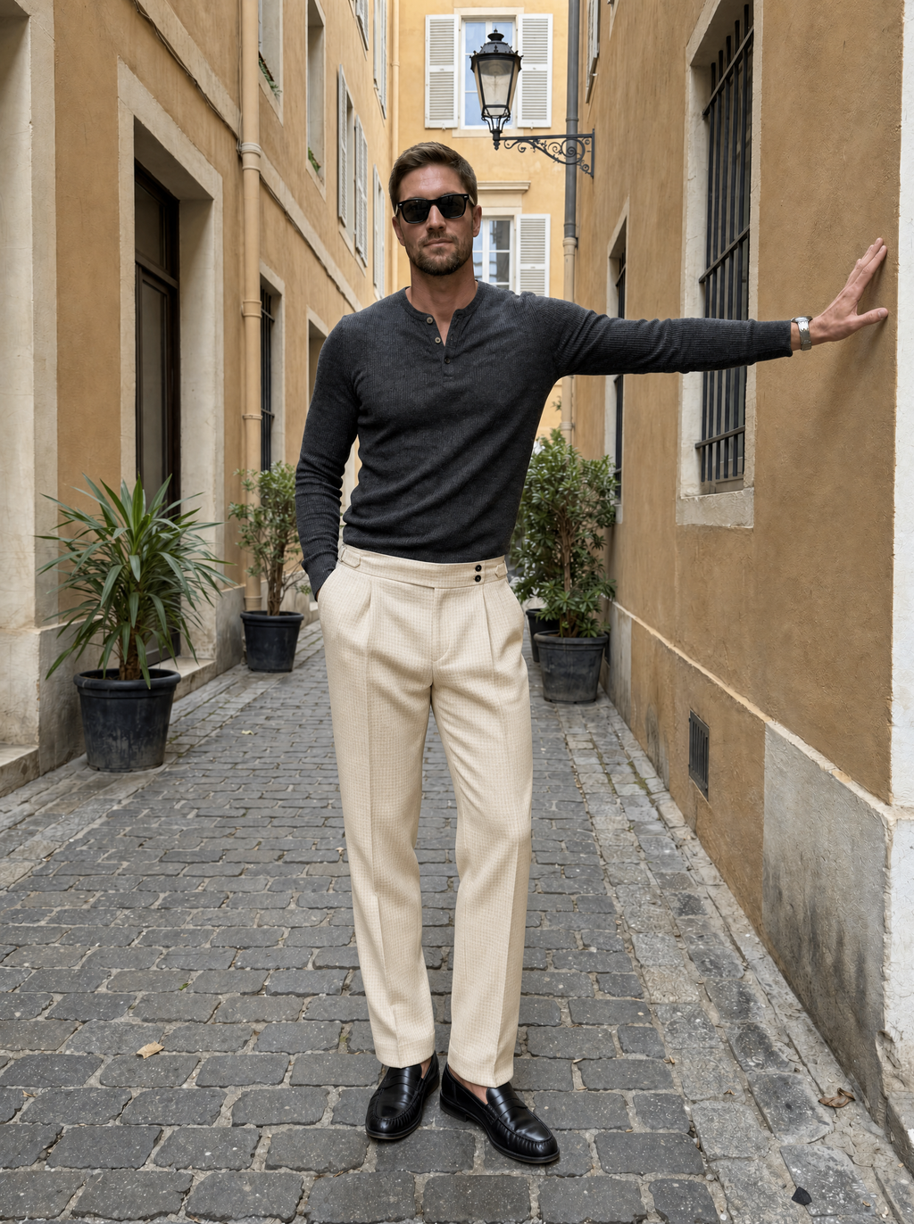 Pantalones Vintage Old Money - Cross & Crown