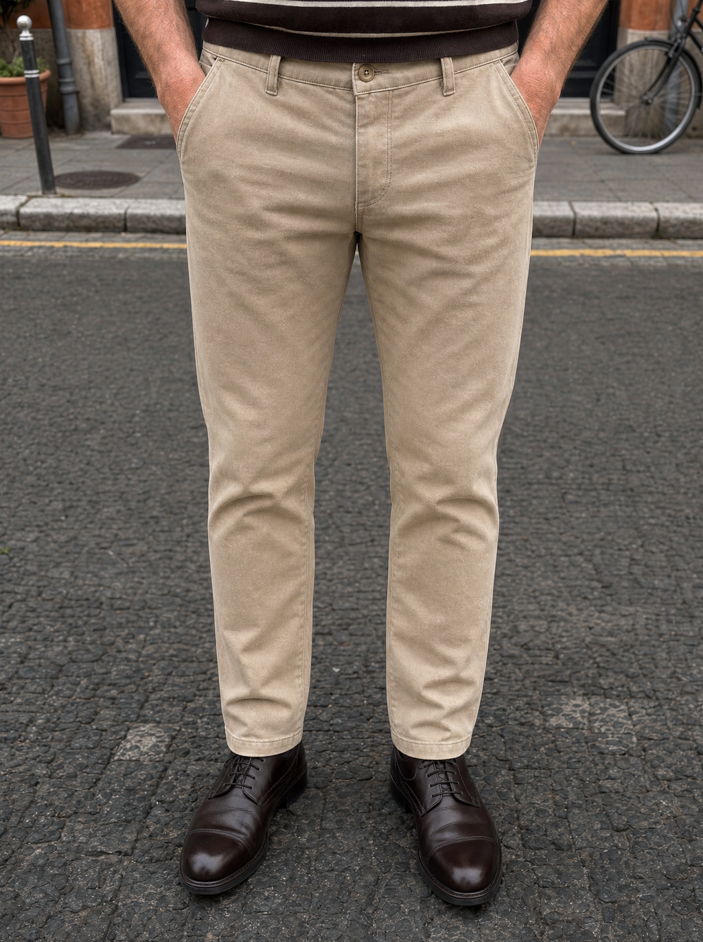Pantalones Rectos Minimalistas - Cross & Crown
