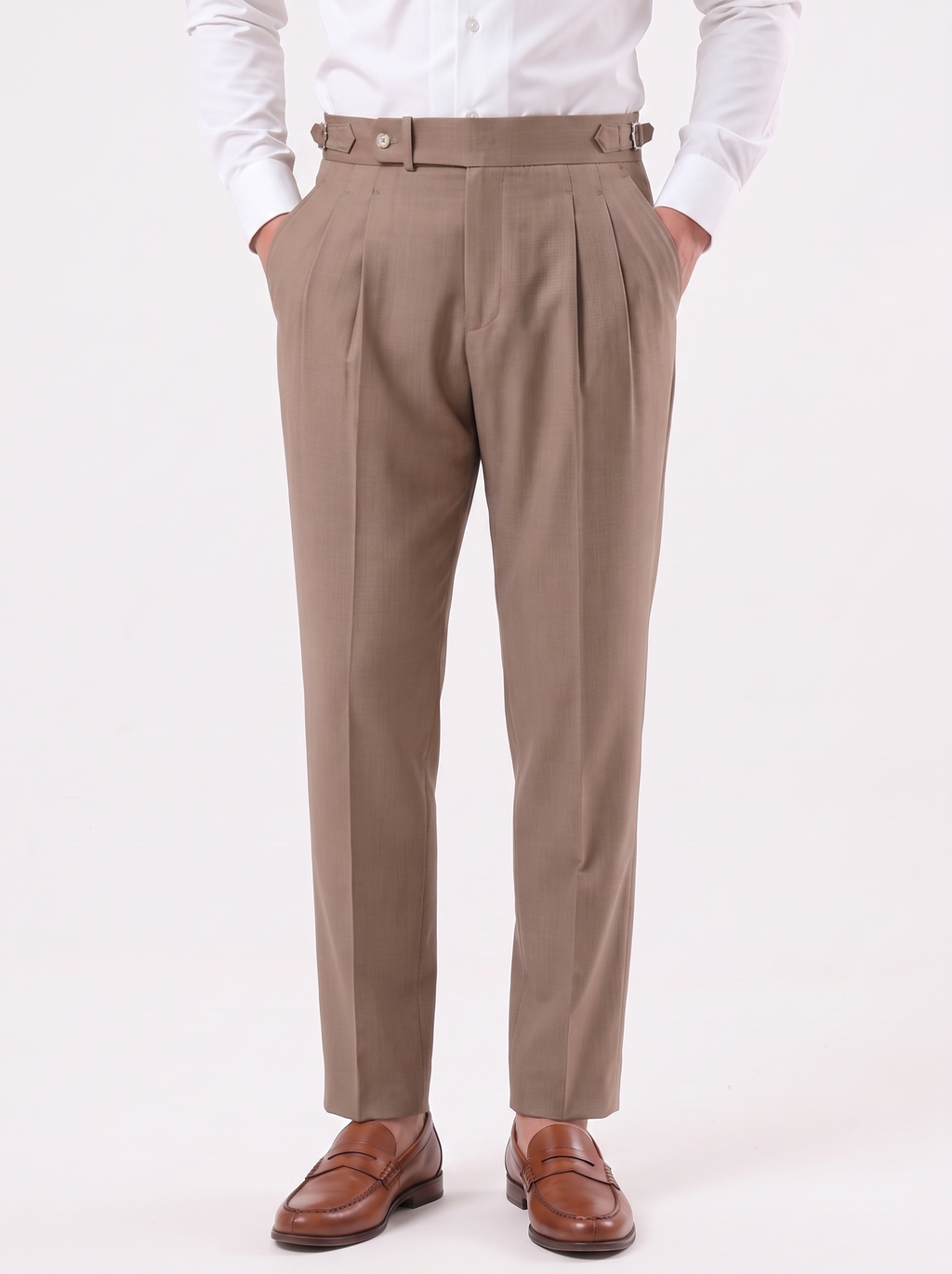 Pantalones Clásicos Genova con Tablero Lateral - Cross & Crown