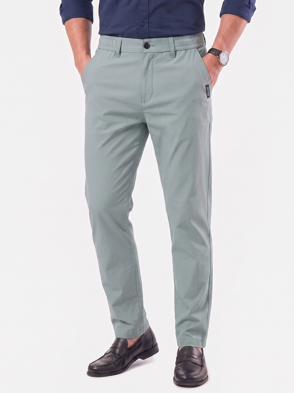 Pantalones Essencial Stretch - Nueva Cintura Elástica - Cross & Crown