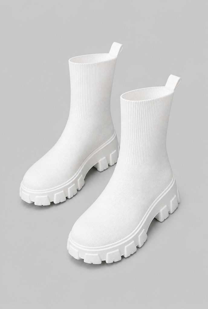 Botas Calcetín Mujer Elásticas Suela Chunky Plataforma