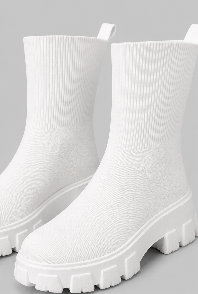 Botas Calcetín Mujer Elásticas Suela Chunky Plataforma