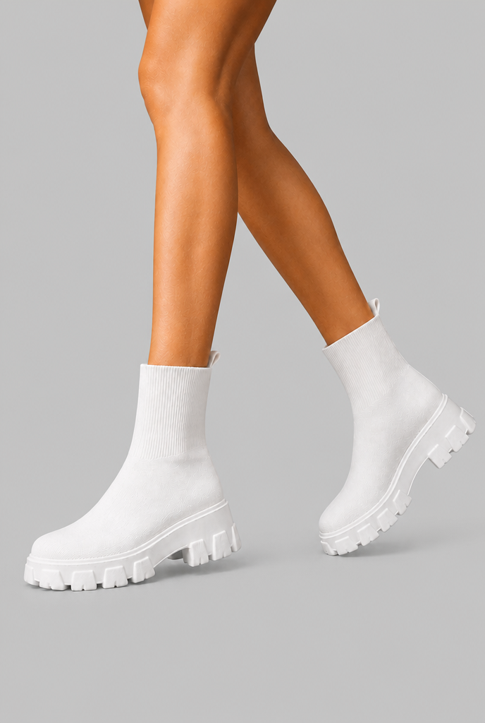 Botas Calcetín Mujer Elásticas Suela Chunky Plataforma
