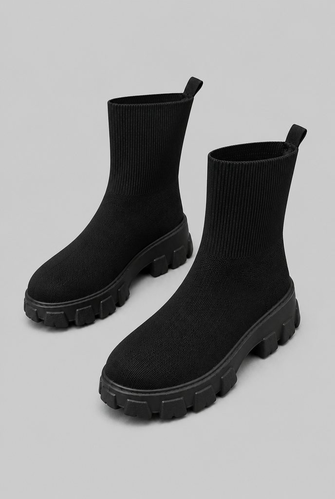 Botas Calcetín Mujer Elásticas Suela Chunky Plataforma
