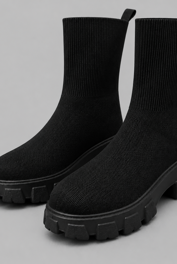 Botas Calcetín Mujer Elásticas Suela Chunky Plataforma