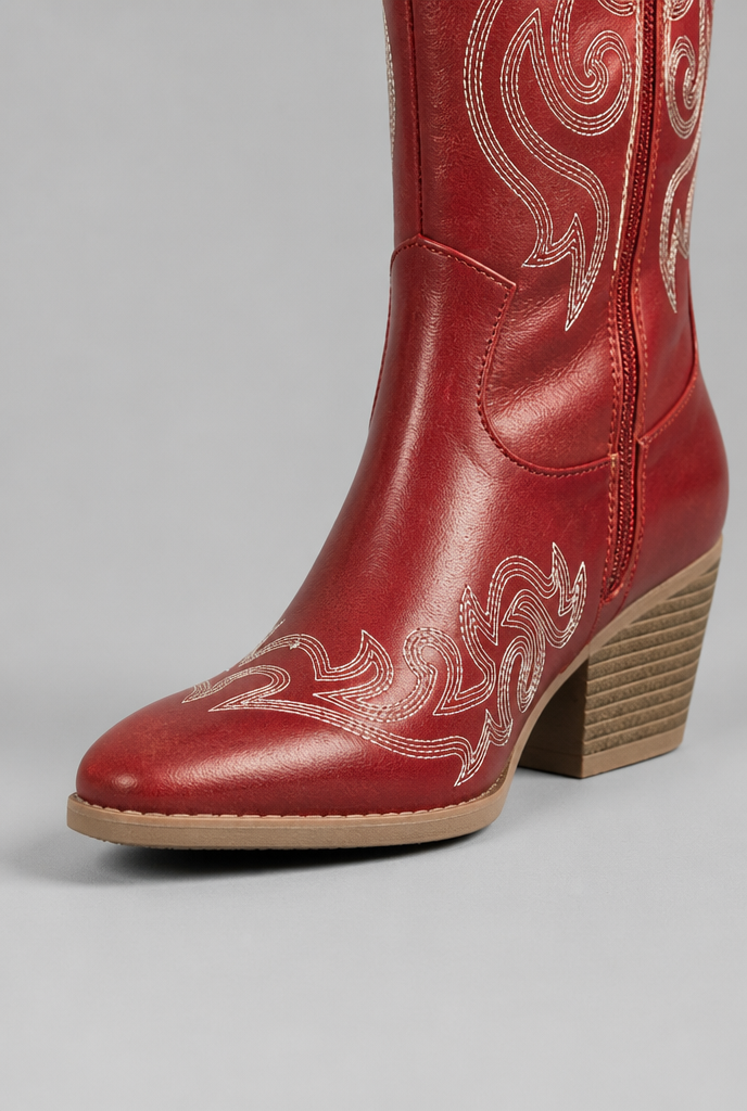 Botas Camperas Mujer de Caña Ancha de Piel con Cremallera