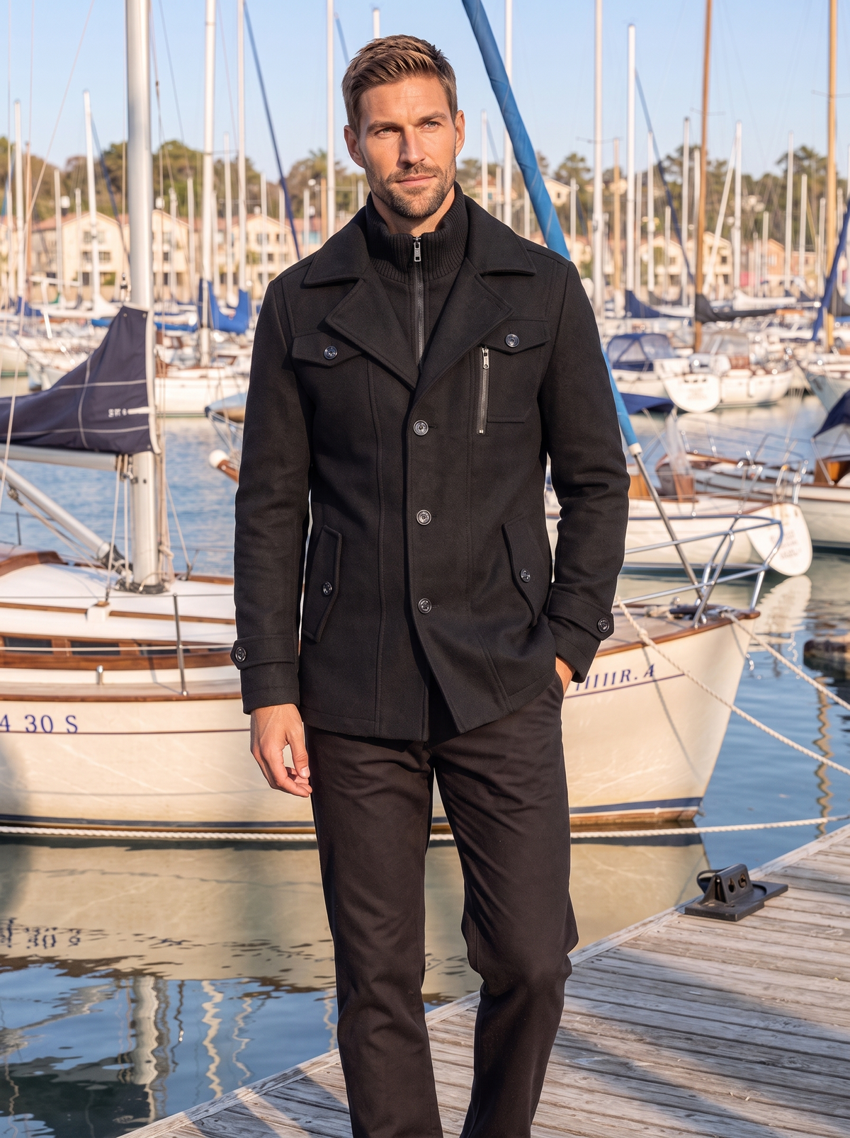 Abrigo de Invierno de Dos Piezas Old Money - Cross & Crown