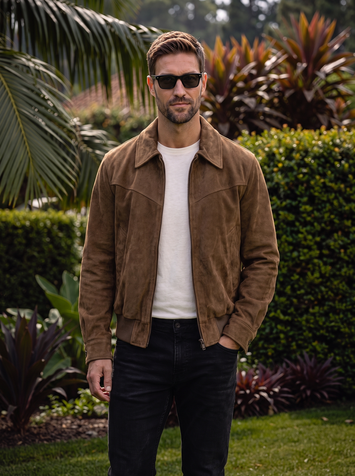 Chaqueta Vintage de Ante Mónaco - Cross & Crown
