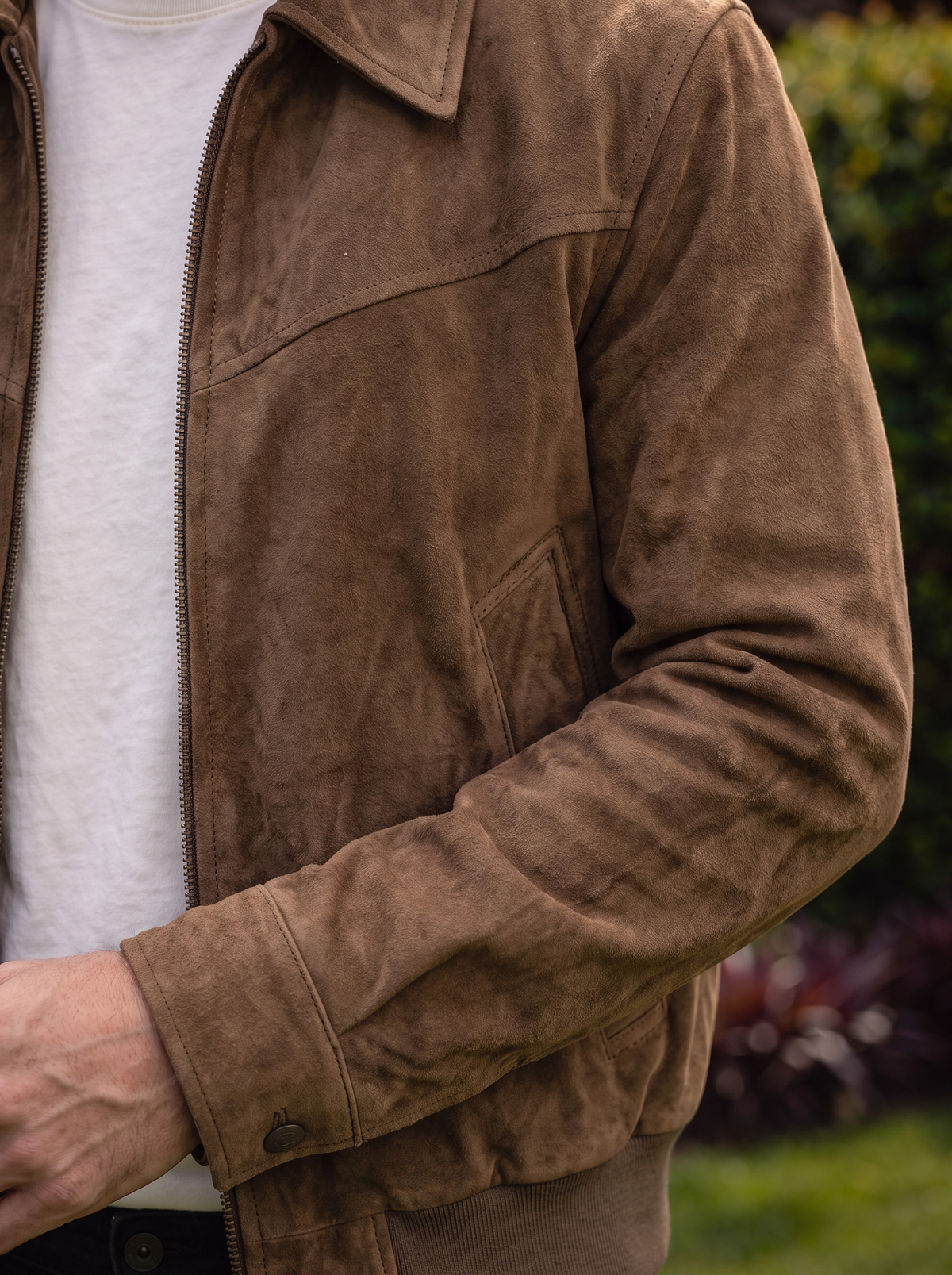 Chaqueta Vintage de Ante Mónaco - Cross & Crown