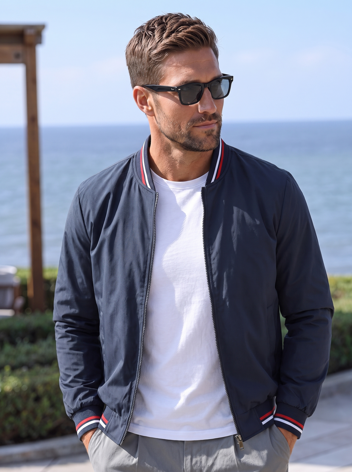 Chaqueta Bomber - Cross & Crown
