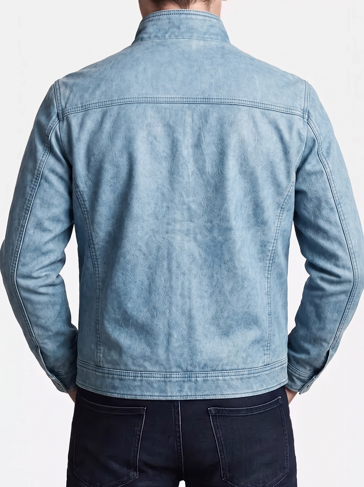Chaqueta Valmont Vintage Wash Azul - Cross & Crown