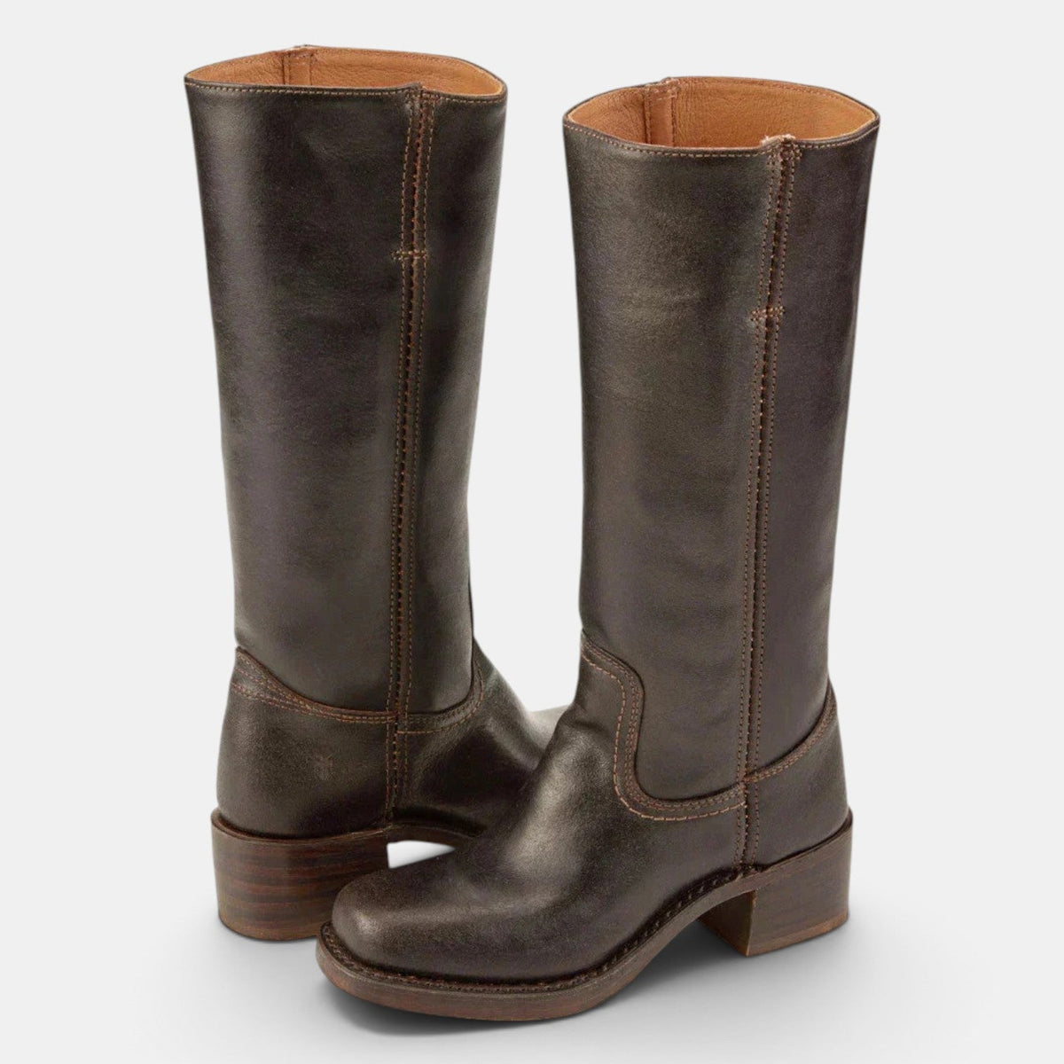 Botas Mujer Media Caña Tacón Ancho