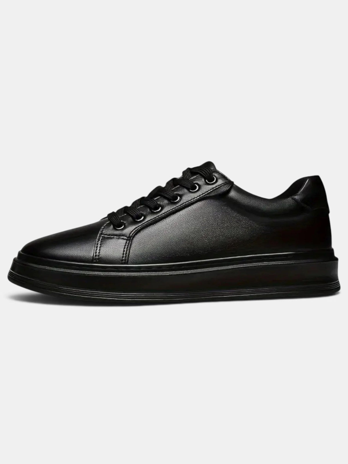 Zapatillas Hombre Negras Piel Vegana