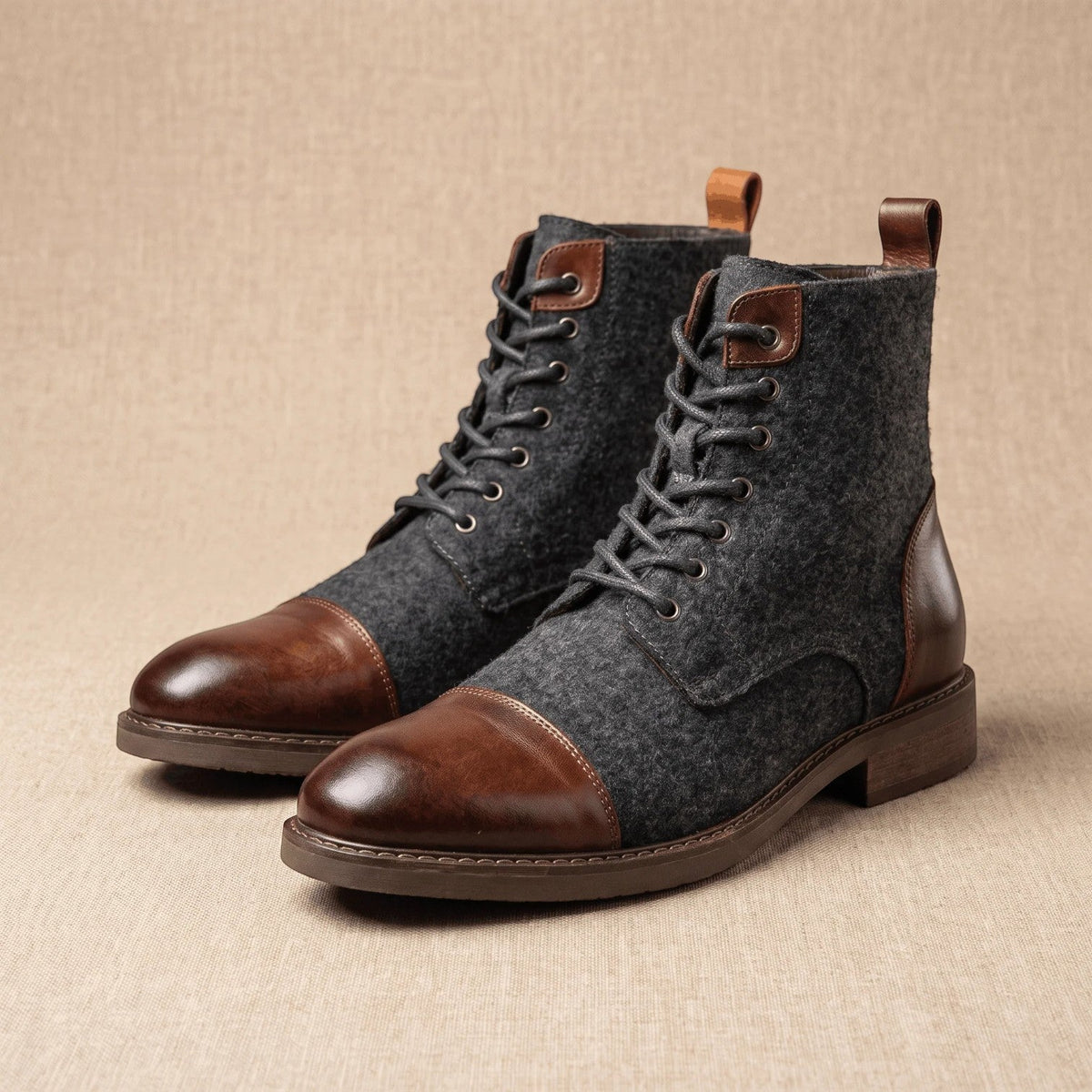 Botas Hombre Lana con Piel