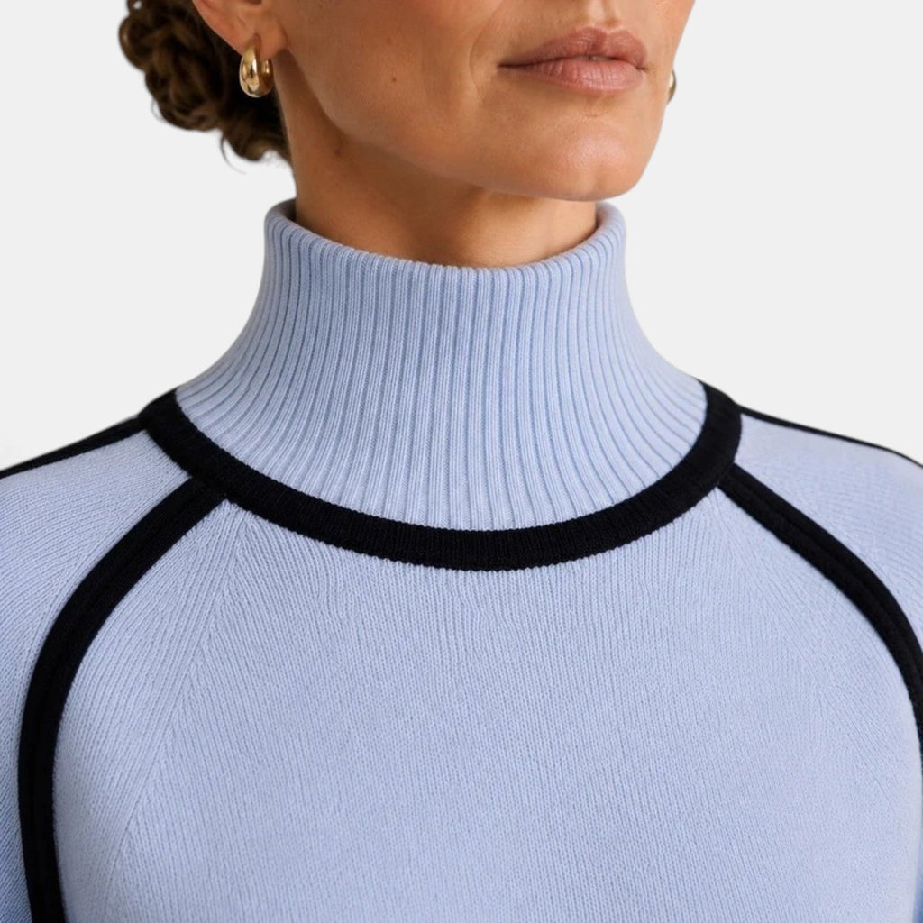 Suéter Mujer Oversize Cuello Alto