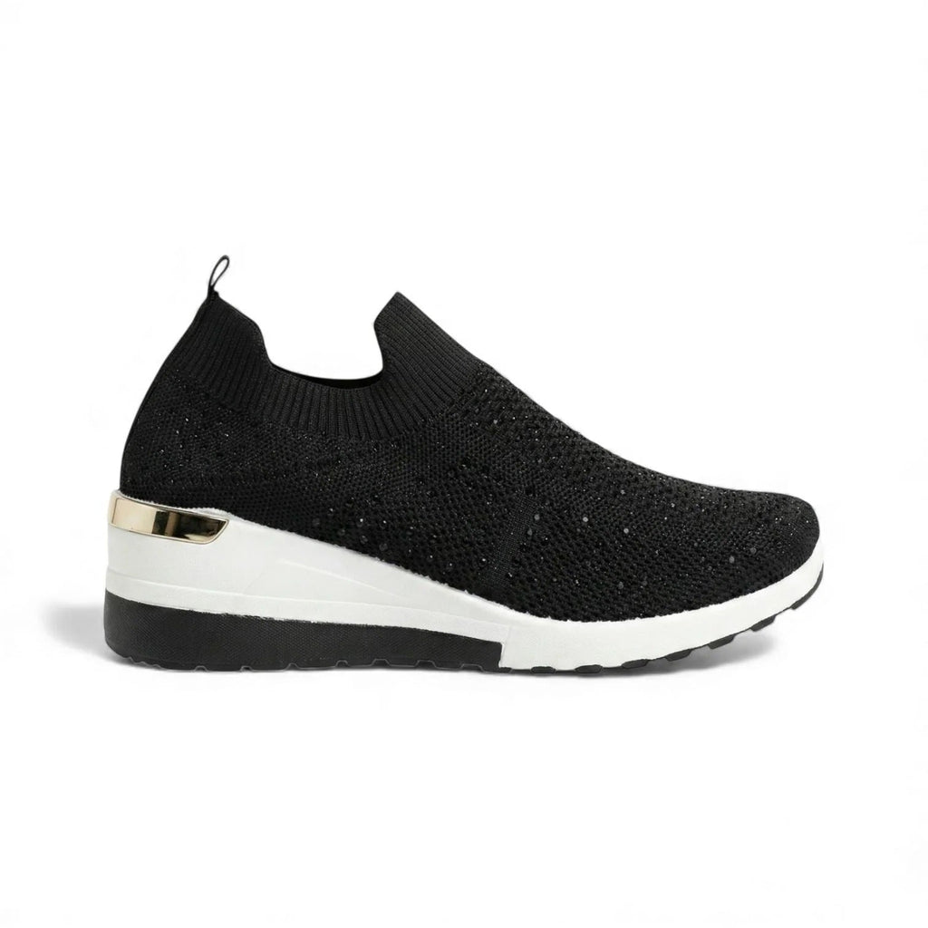 Zapatillas Mujer Cuña con Cristales