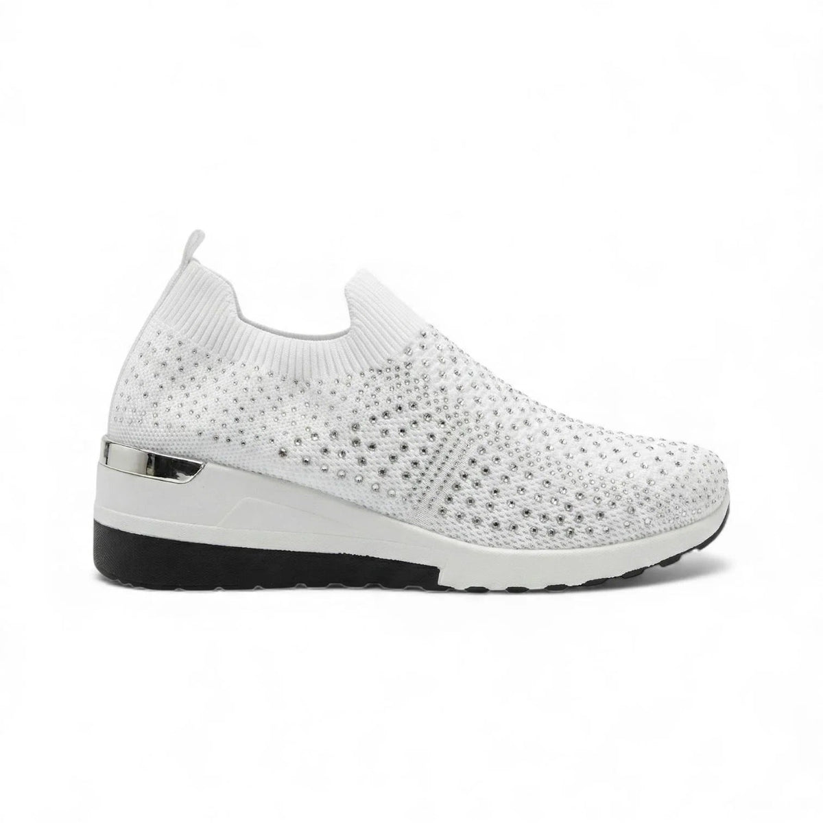 Zapatillas Mujer Cuña con Cristales