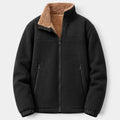 Chaqueta Hombre de Forro Polar con Sherpa y Cremallera Completa