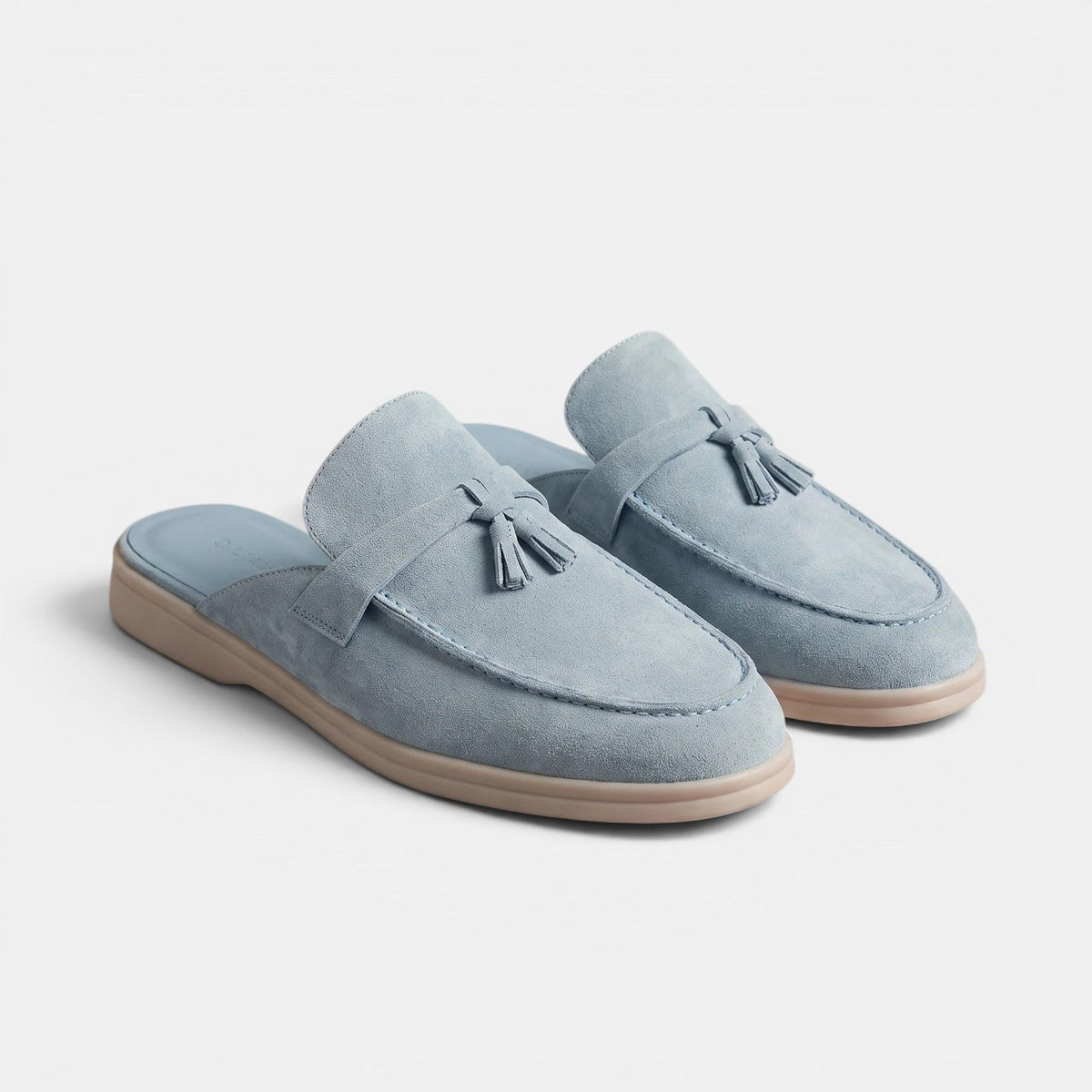 Mocasines Mule Hombre Ante