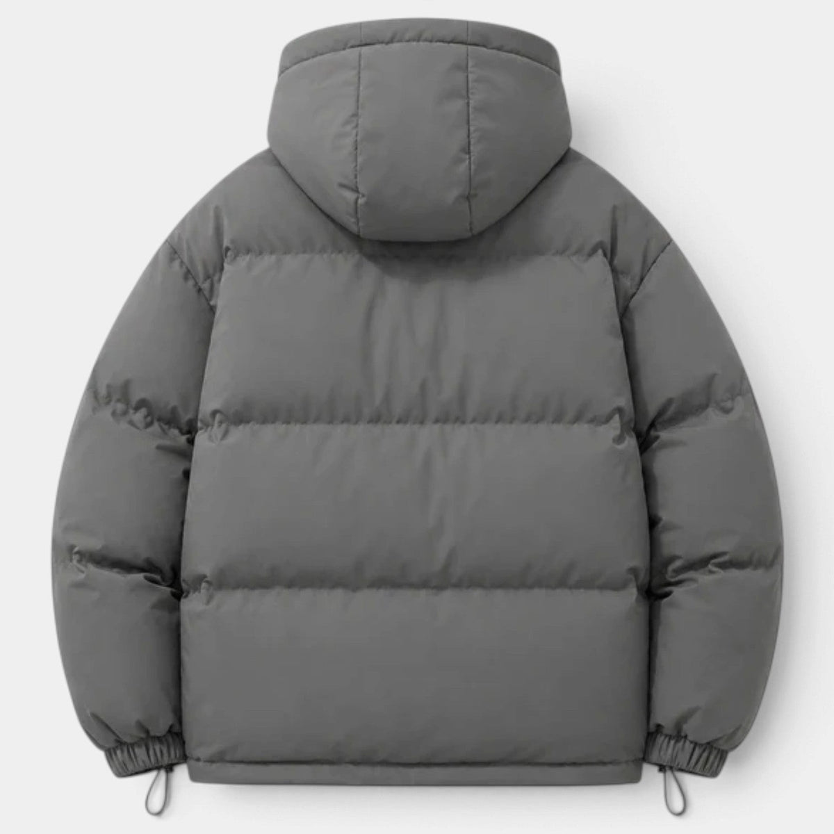 Chaqueta Hombre Acolchada Oversize con Capucha y Bajo Ajustable