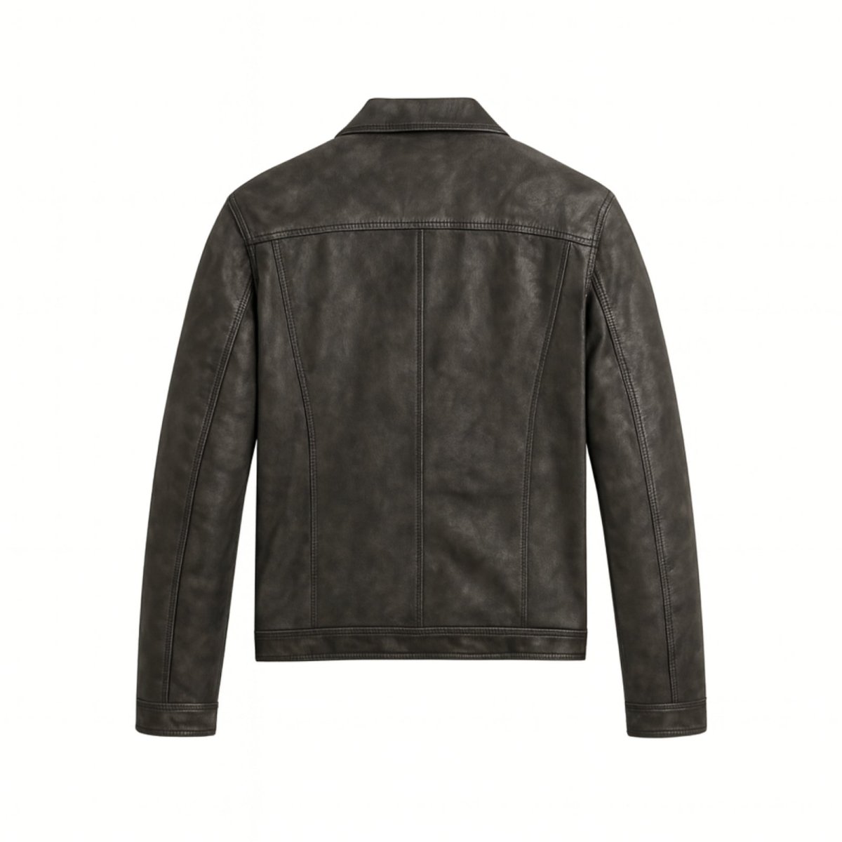 Chaqueta Hombre de Piel Nappa de Cordero Corte Ajustado