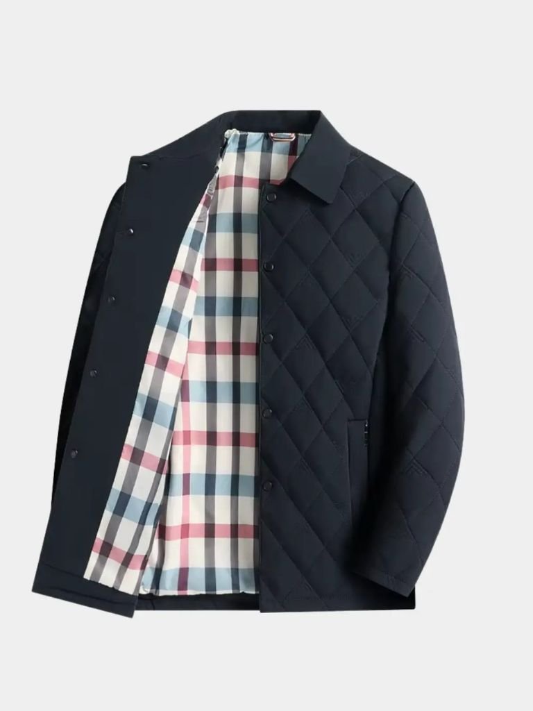 Chaqueta Lujosa y Sofisticada en Capas - Cross & Crown
