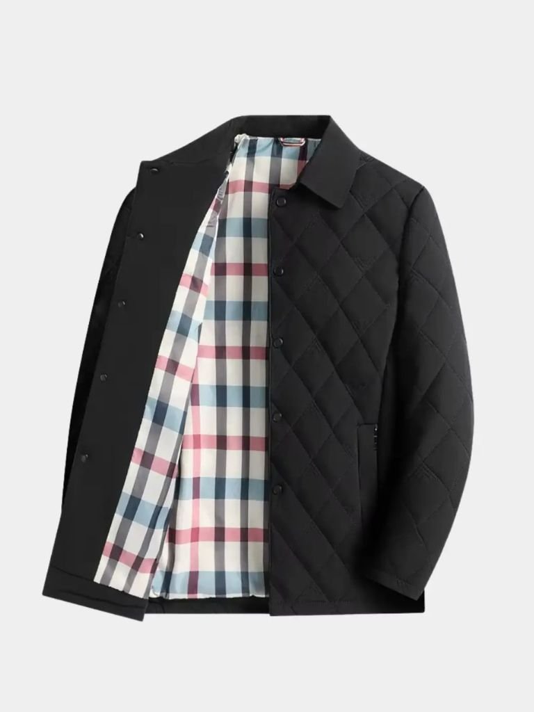 Chaqueta Lujosa y Sofisticada en Capas - Cross & Crown