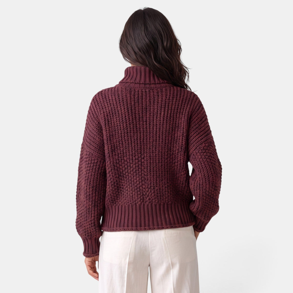Suéter Mujer Cuello Alto