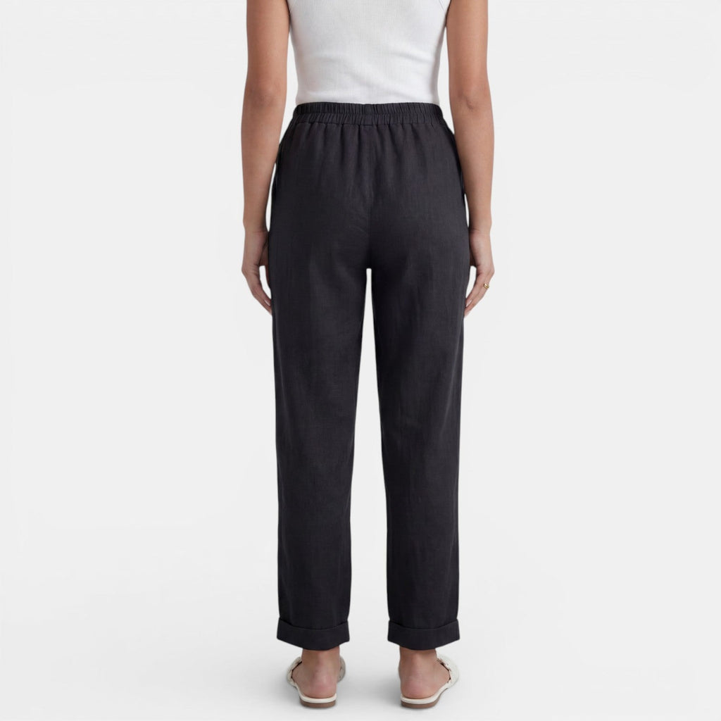 Pantalón Lino Mujer Cintura Alta