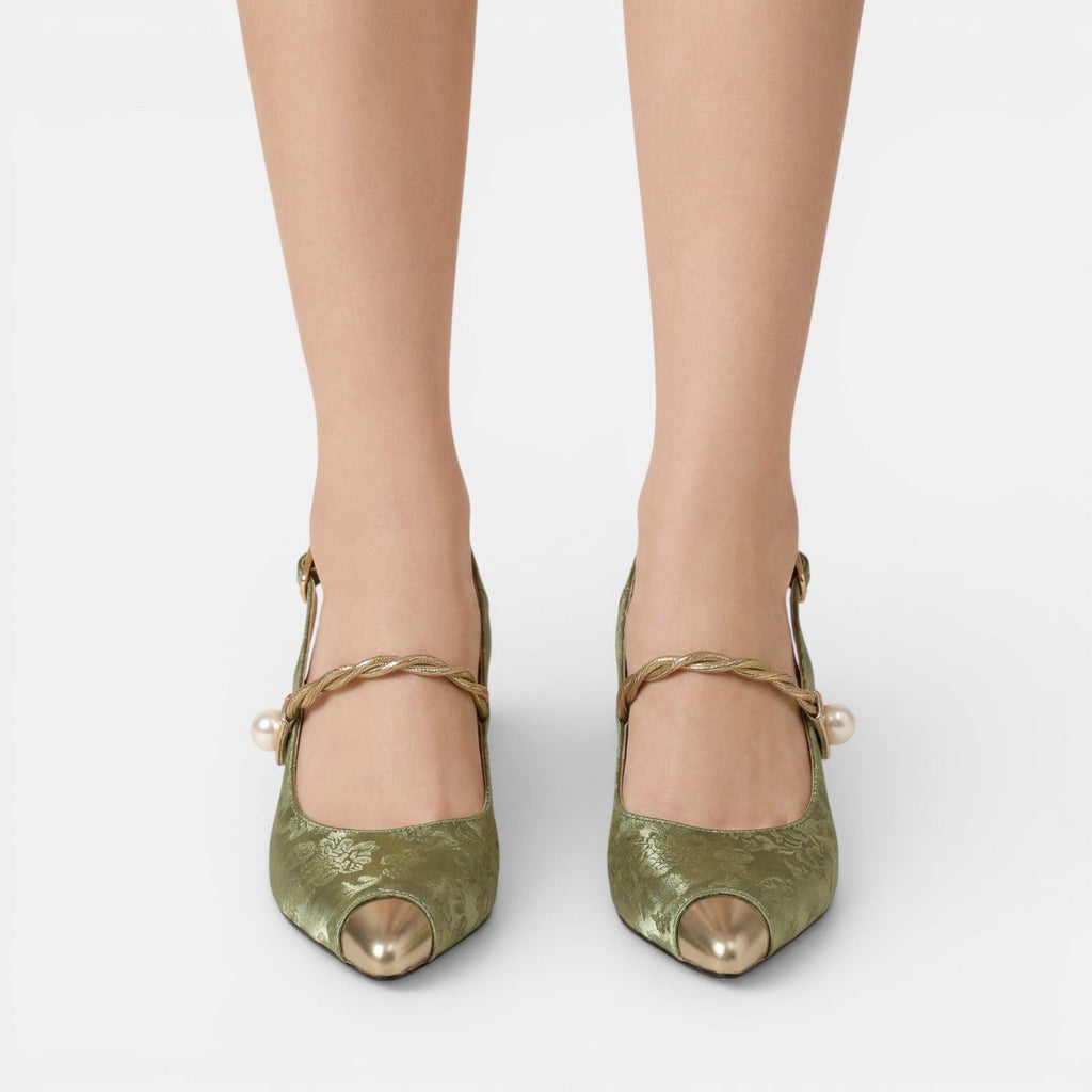 Sandalias Tacón Bajo Mujer