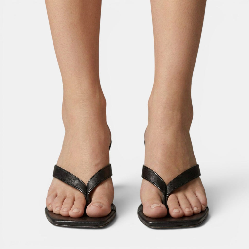 Sandalias Tacón Grueso Mujer