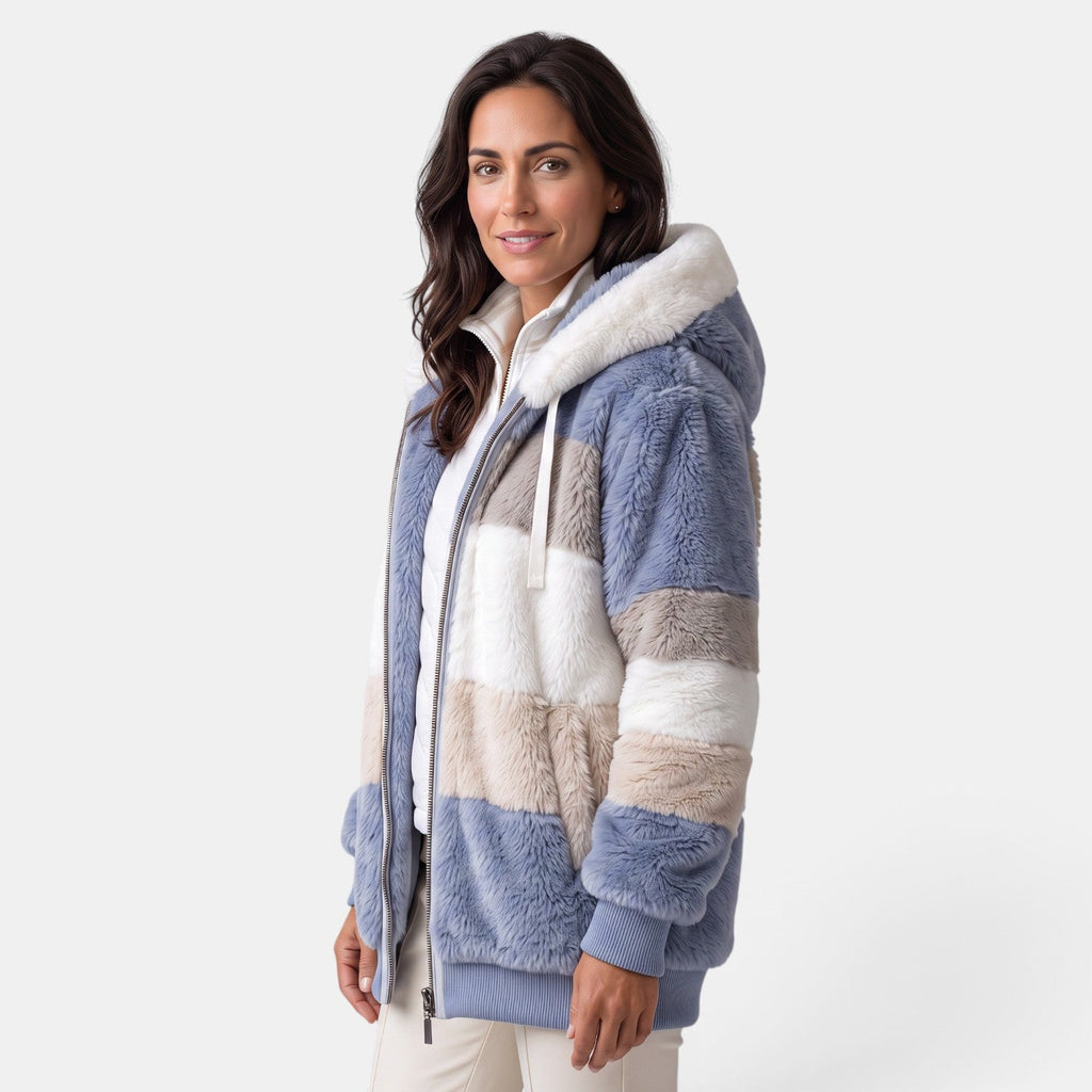 Chaqueta Mujer Oversize con Capucha