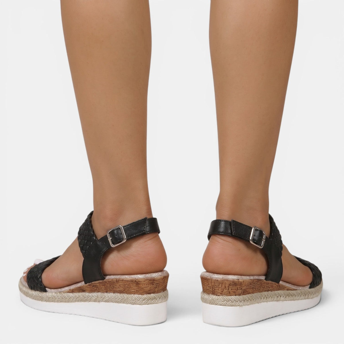 Sandalias Cuero Mujer Plataforma