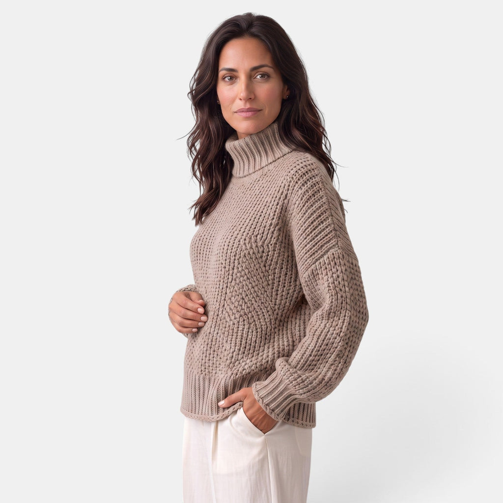 Suéter Mujer Cuello Alto